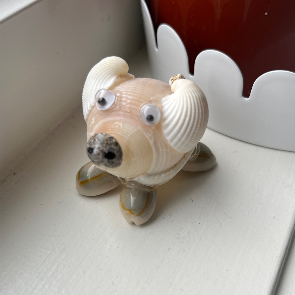 Cute Seashell Pig Figurine